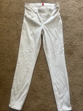 SPANX White Ponte Slim Leg Pants